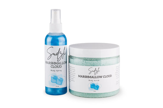 Marshmallow Cloud Scrub & Spray Set